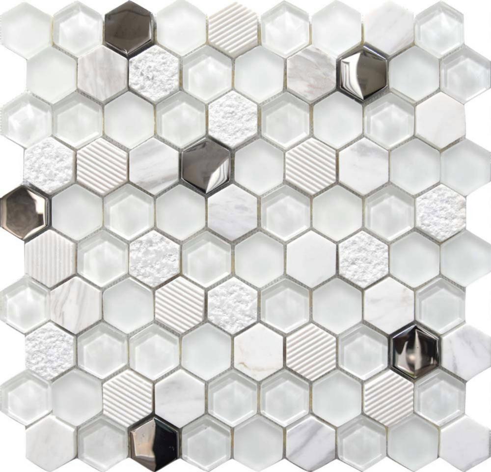 Мозаика Mosavit Hexa Mosa White 30x31.5 (004201)