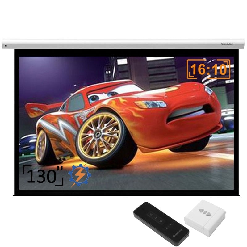 Экран для проекторов настенный/потолочный GrandView CB-MP130 16:10 WM5 моторизованный 130" 280x175 см (tf2781)