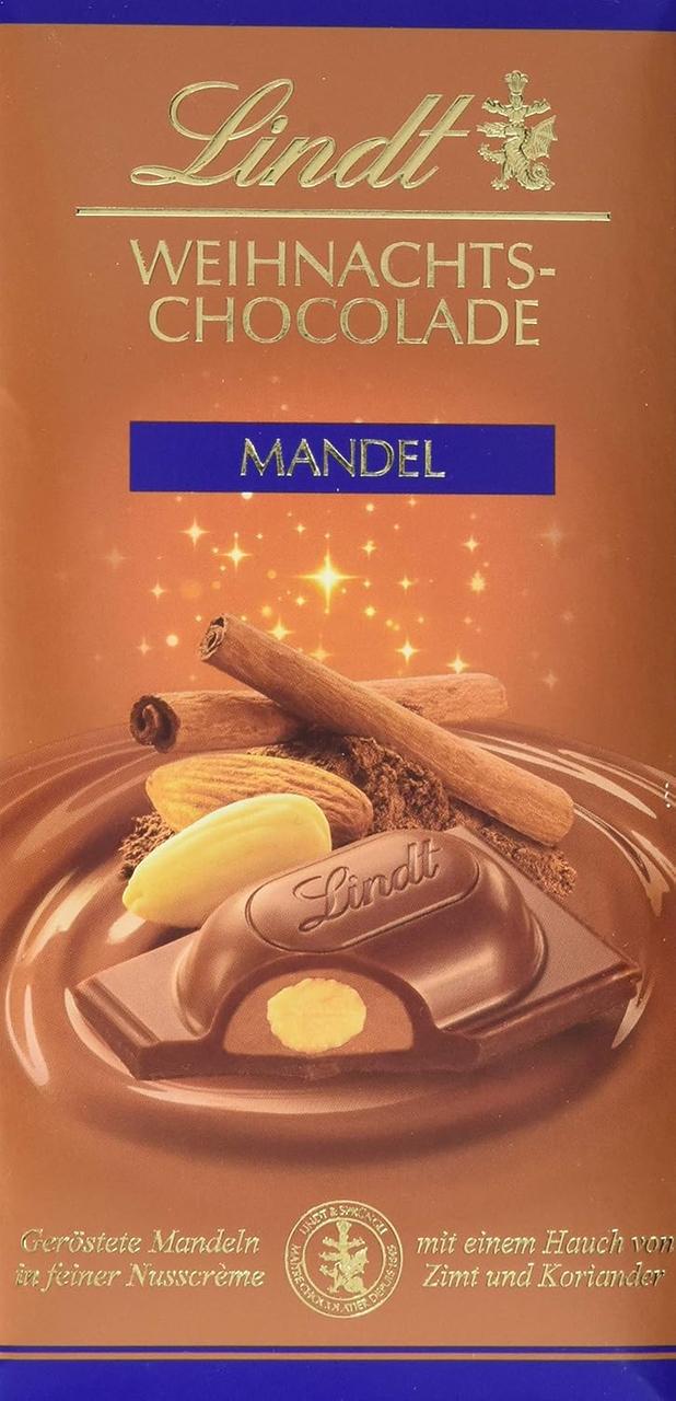 Шоколад молочный Lindt Weihnachts Chocolade Mandel 100 г (2451046412)