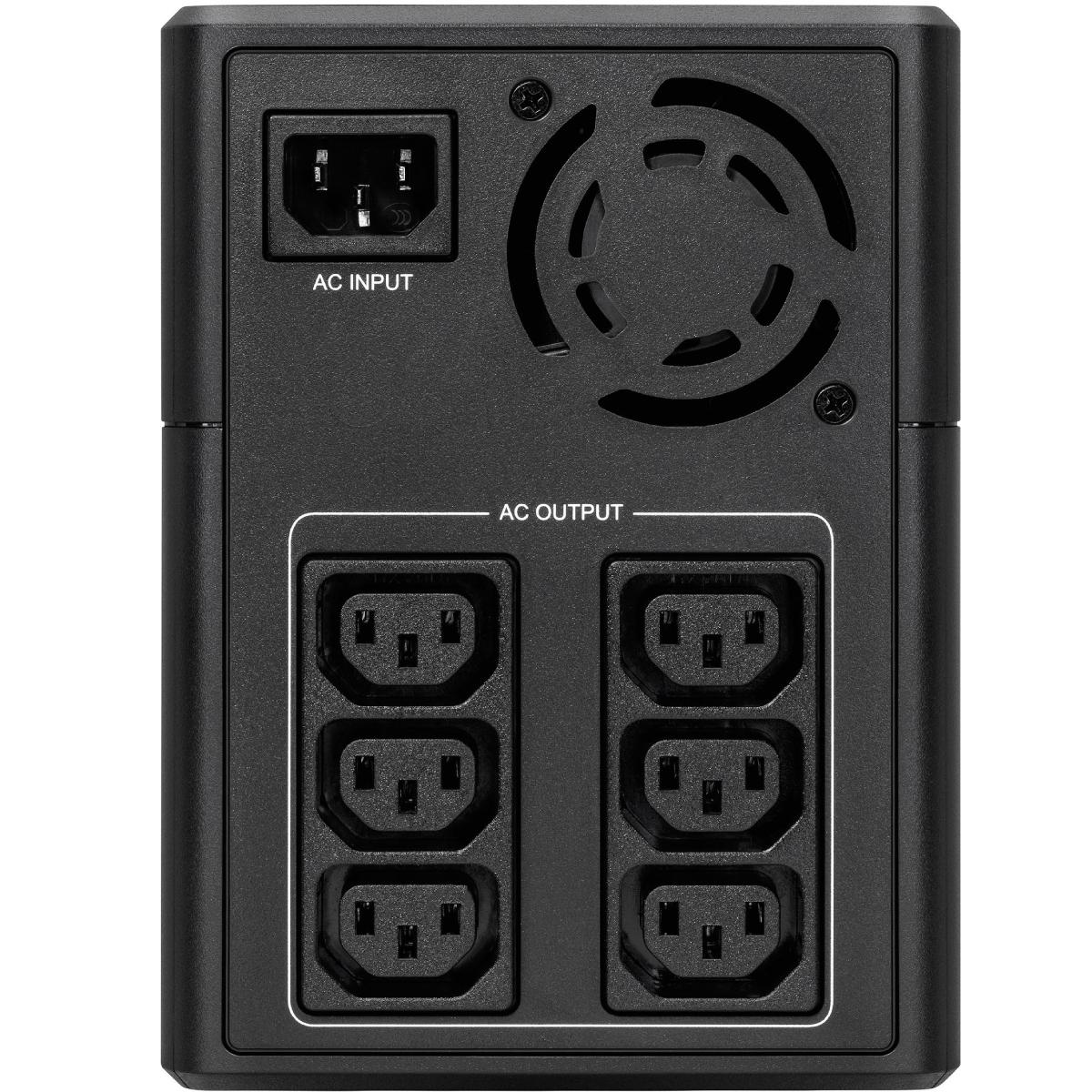 Источник бесперебойного питания Eaton 5E 2200 USB IEC G2 2200VA 1200W USB 6xIEC Black (5E2200UI) - фото 3