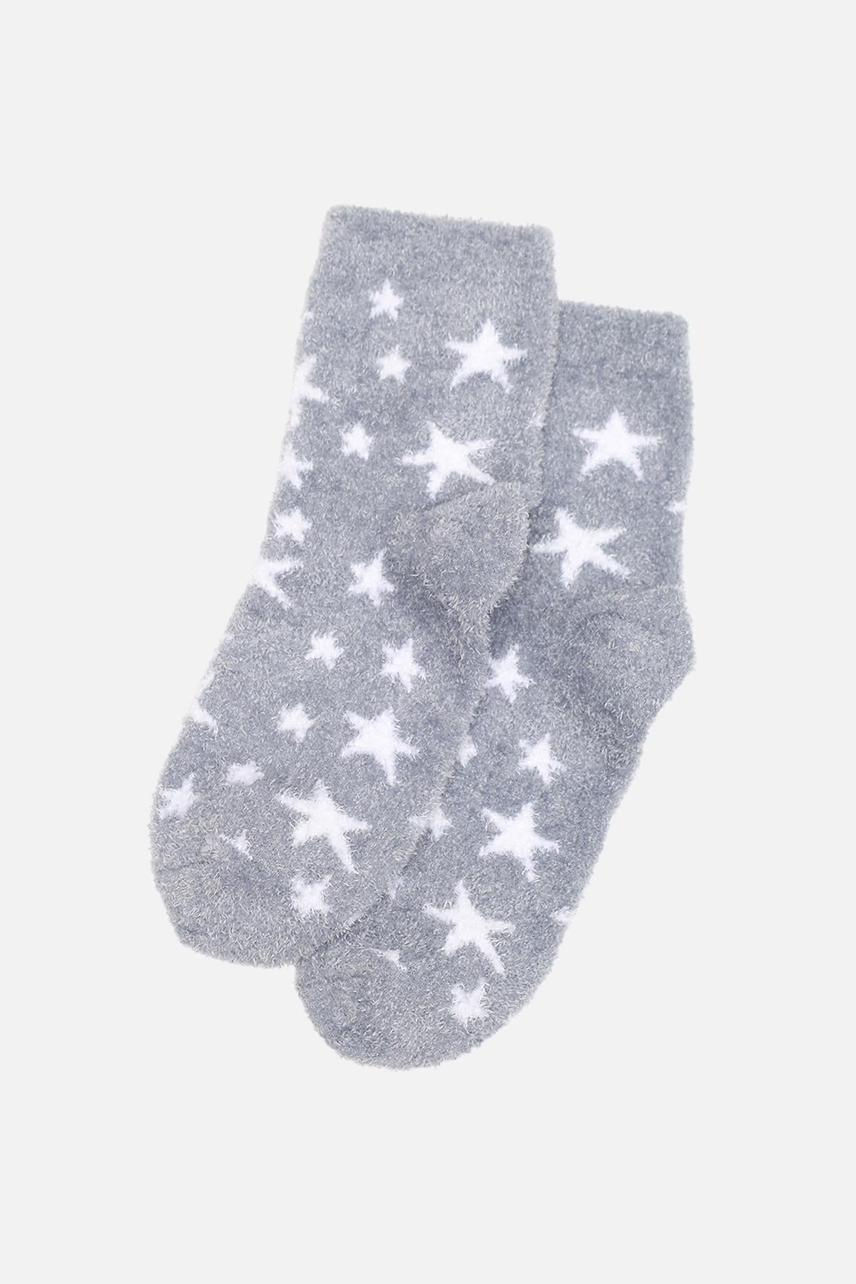 Носки средние женские Yuki ЦБ-00264271 р. 38-40 Серый (SKT001030955)
