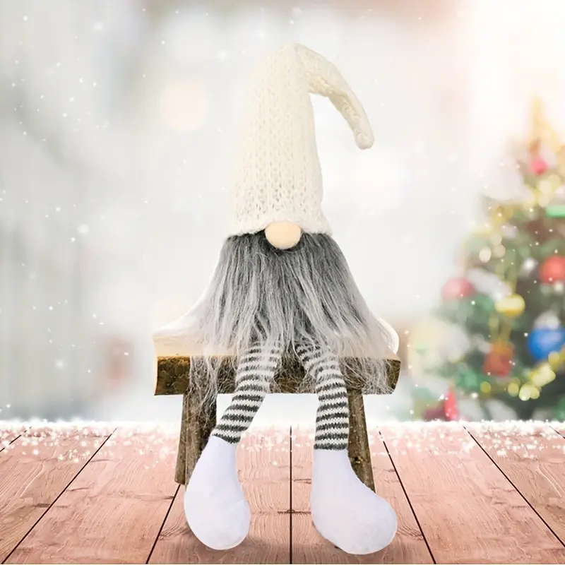 Фигурка рождественская Сидящего Гнома 24х7х6 см Белый (2786810232) Фигурка рождественская Сидящего Гнома 24х7х6 см Белый (2786810232)