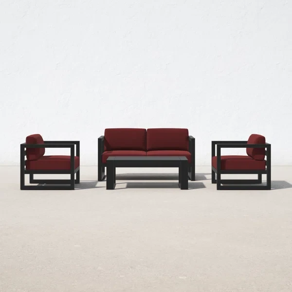 Комплект уличной мягкой мебели в стиле Loft с металлическим каркасом (KS-1310)