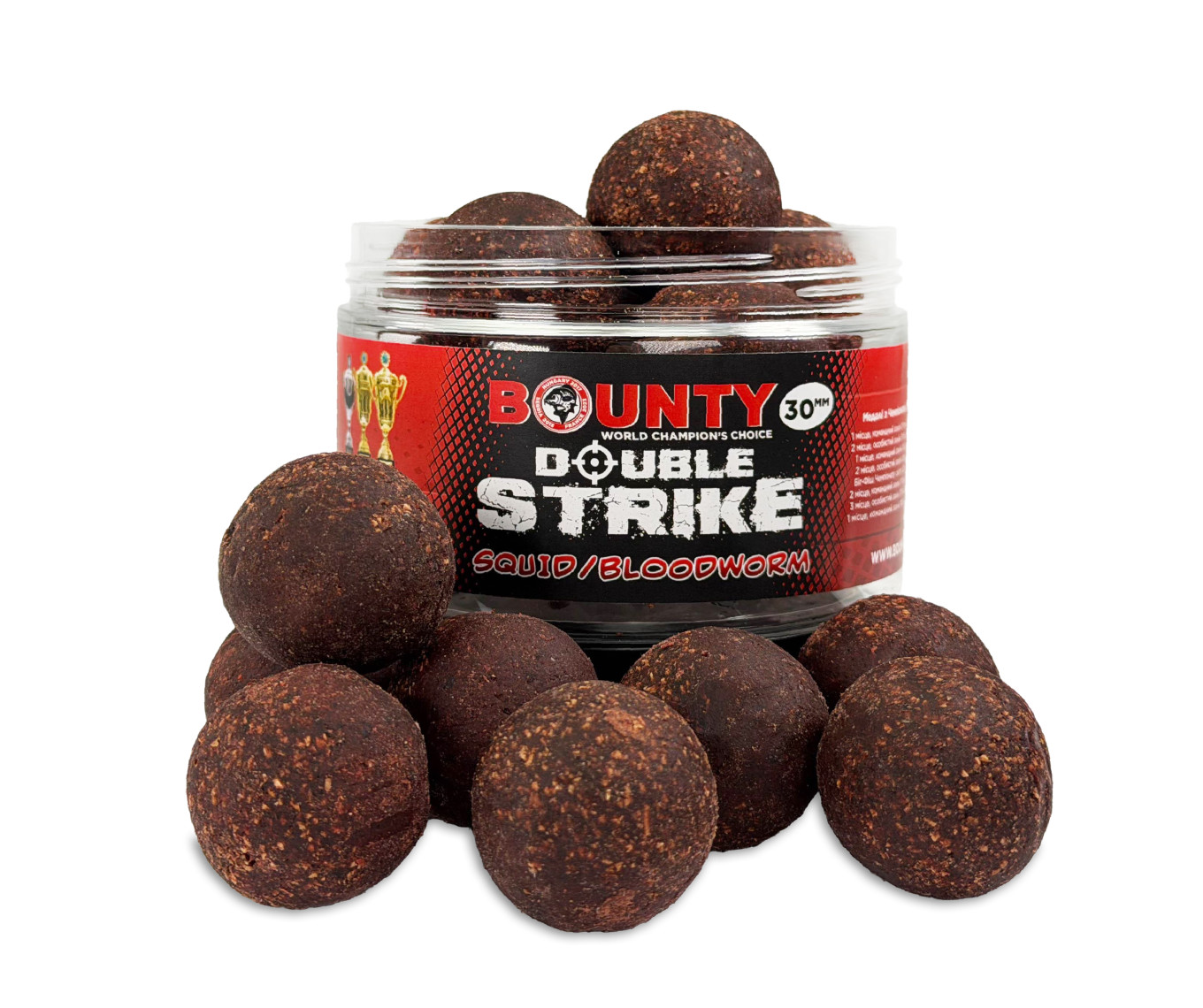 Премиум-насадка Bounty Double Strike Squid/Bloodworm 30 мм