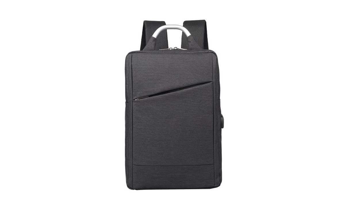 Городской рюкзак Sunroz City Light Backpack с USB выходом 39х27х13 см Черный (SUN1599)