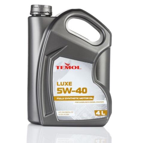 Моторное масло для авто синтетическое TEMOL Luxe 5W-40 API SN CF,АСЕА A3/B3-16 4 л (99900103)