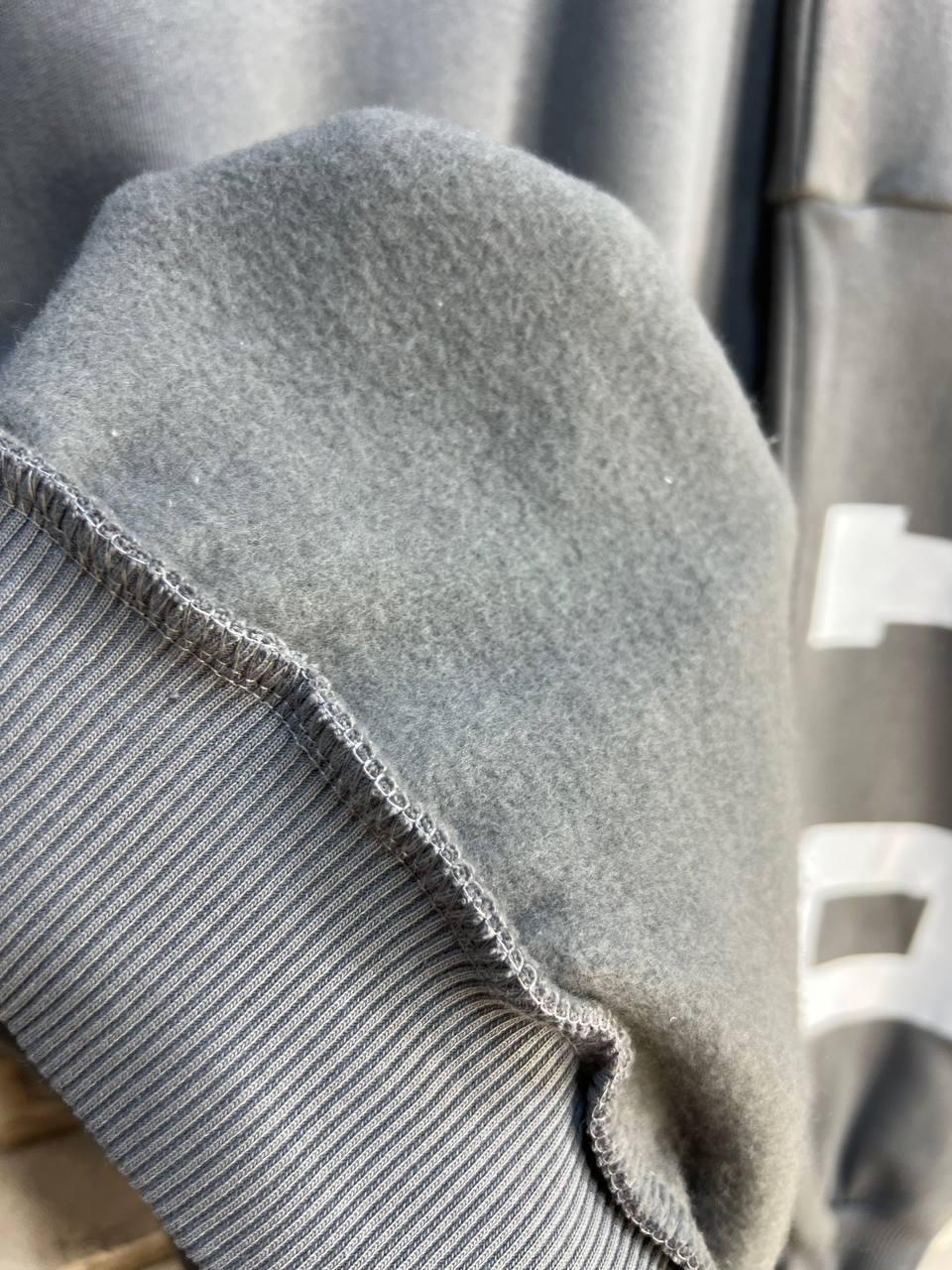 Світшот жіночий DAVRAS 6000 PLEASED подовжений утеплений на флісі OS Сірий (1247) - фото 3 Світшот жіночий DAVRAS 6000 PLEASED подовжений утеплений на флісі OS Сірий (1247) - фото 3