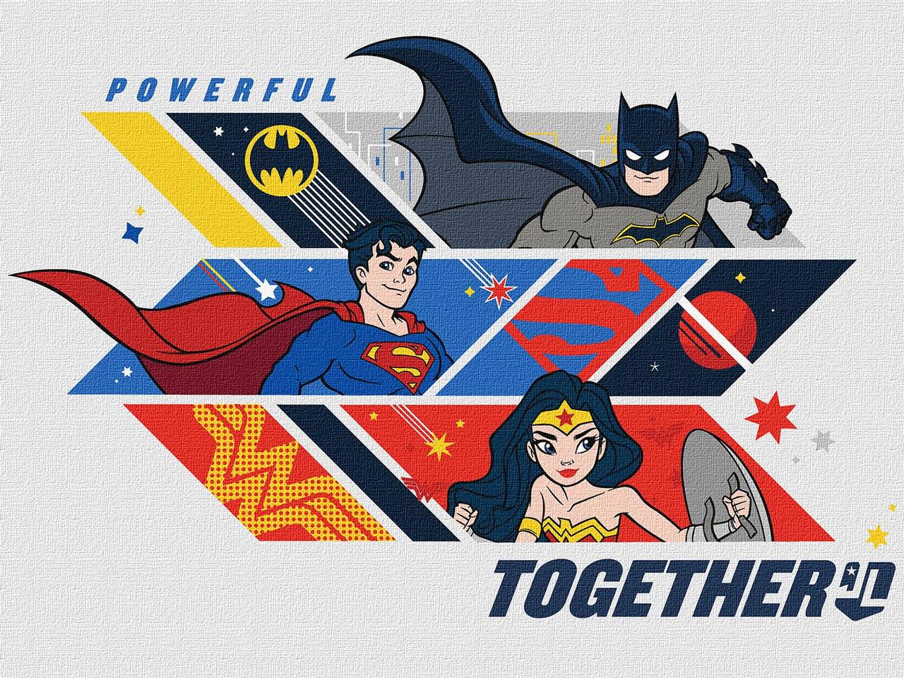 Картина по номерам Ideyka WB Super Friends Powerful together 30х40 см (2904697892)