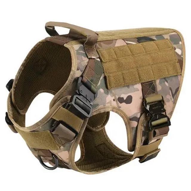 Шлея для собак Harness K9 Long жилет с ручкой/4 металлических фастекса М 62-84 см Камуфляж (2186429688)