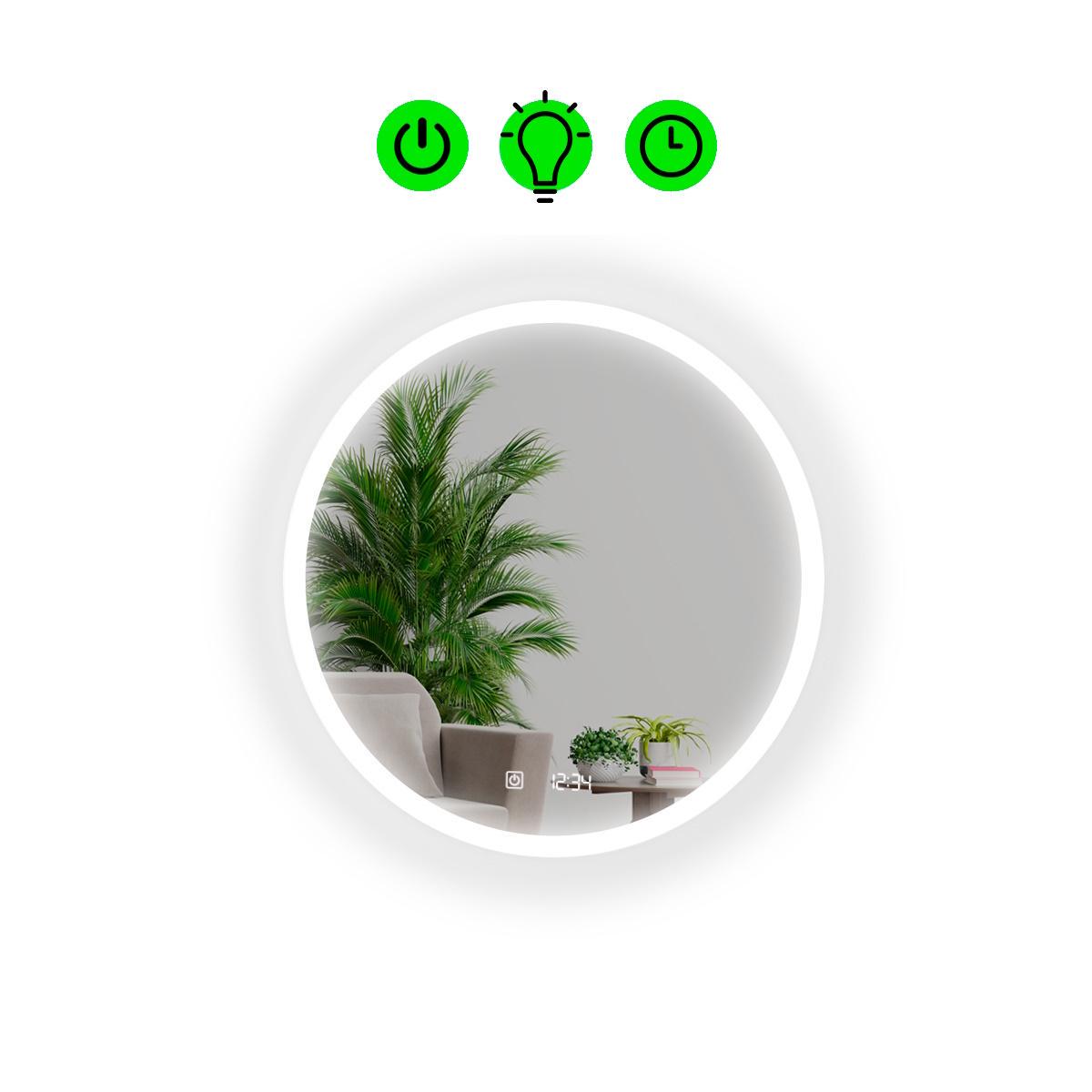 Зеркало с LED подсветкой Amor с облегченным корпусом 800x800 мм (13296697)