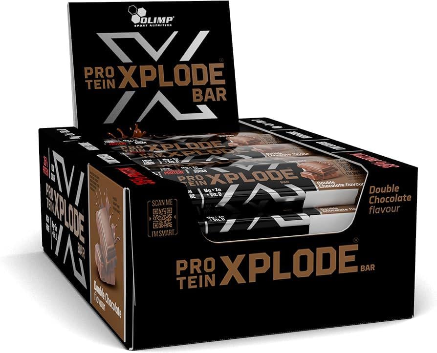 Батончик протеиновый Olimp Protein Xplode bar двойной шоколад 25 шт. 40 г