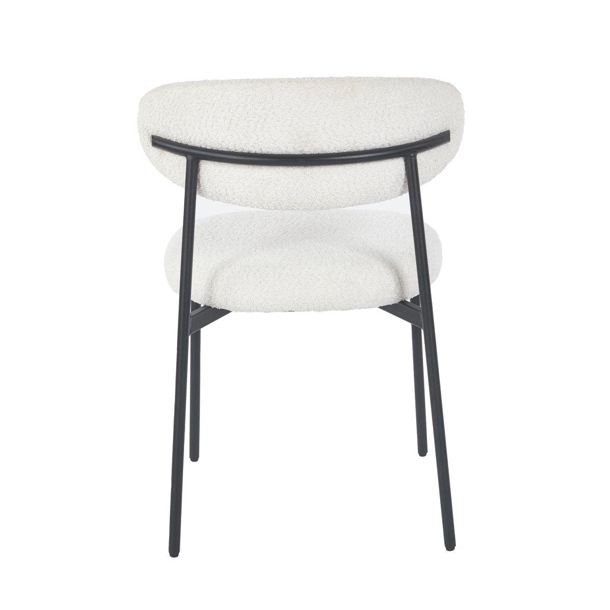 Стул Intarsio Amanda ткань Черный/Белый (AMANDAWH) - фото 3 Стул Intarsio Amanda ткань Черный/Белый (AMANDAWH) - фото 3