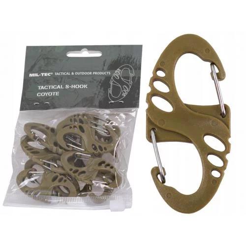 Карабин Mil-Tec S-образный 10 шт. Coyote (13458405) - фото 5