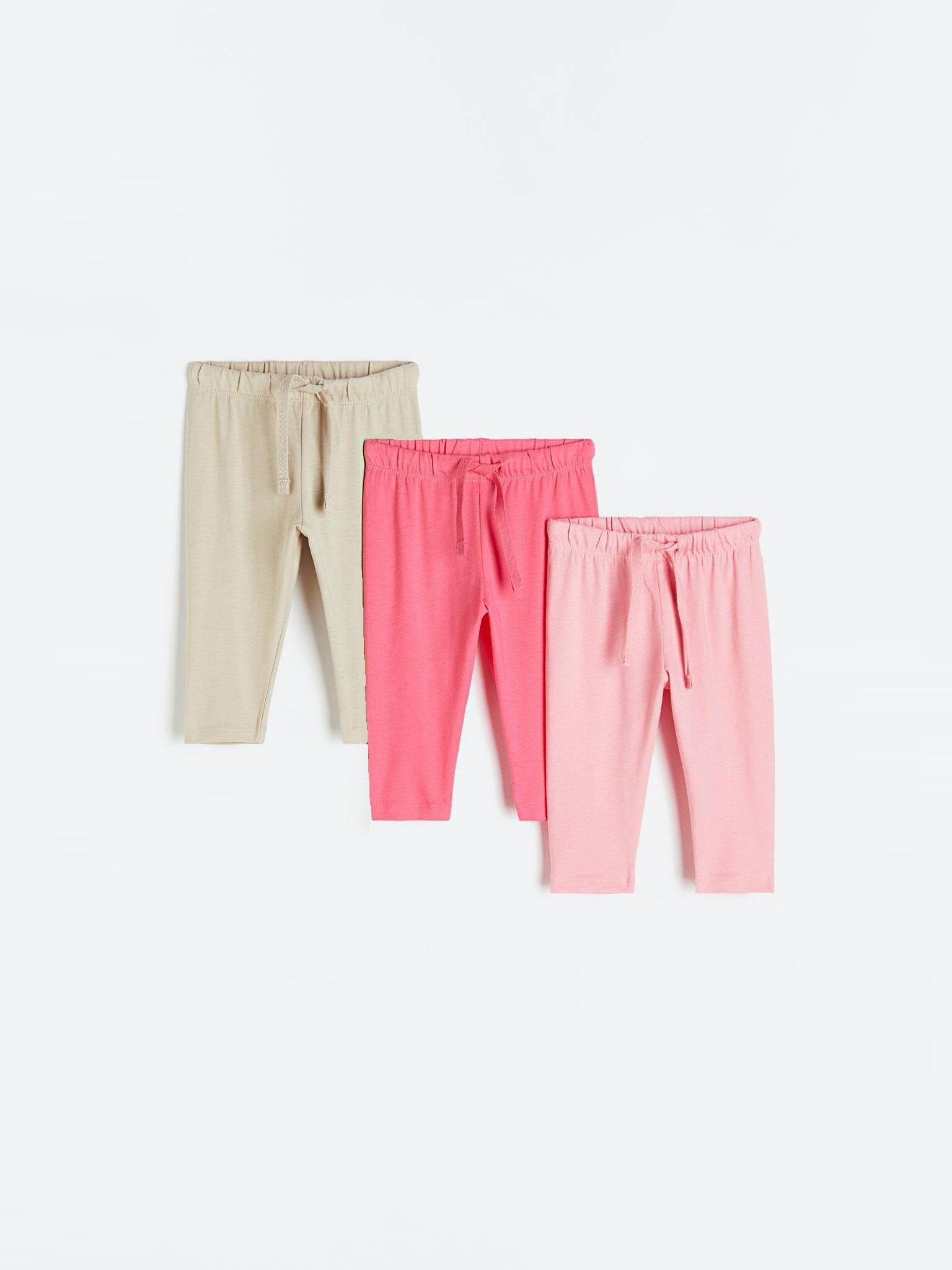 Джоггери 3 шт. H&M 62 см Рожево-бежевий (A21011362003) Джоггери 3 шт. H&M 62 см Рожево-бежевий (A21011362003)