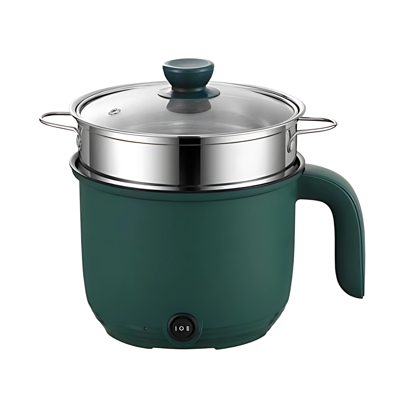 Кастрюля электрическая 2 режима 600 Вт 1,5 л Зеленый (8732357714)