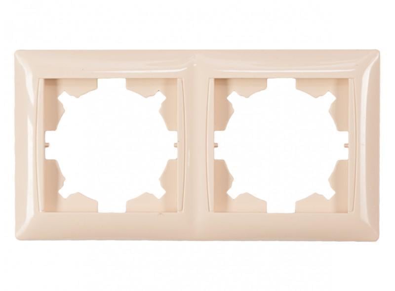 Рамка двомісна горизонтальна Luxel Primera 3322 Кремовий (00000038678)