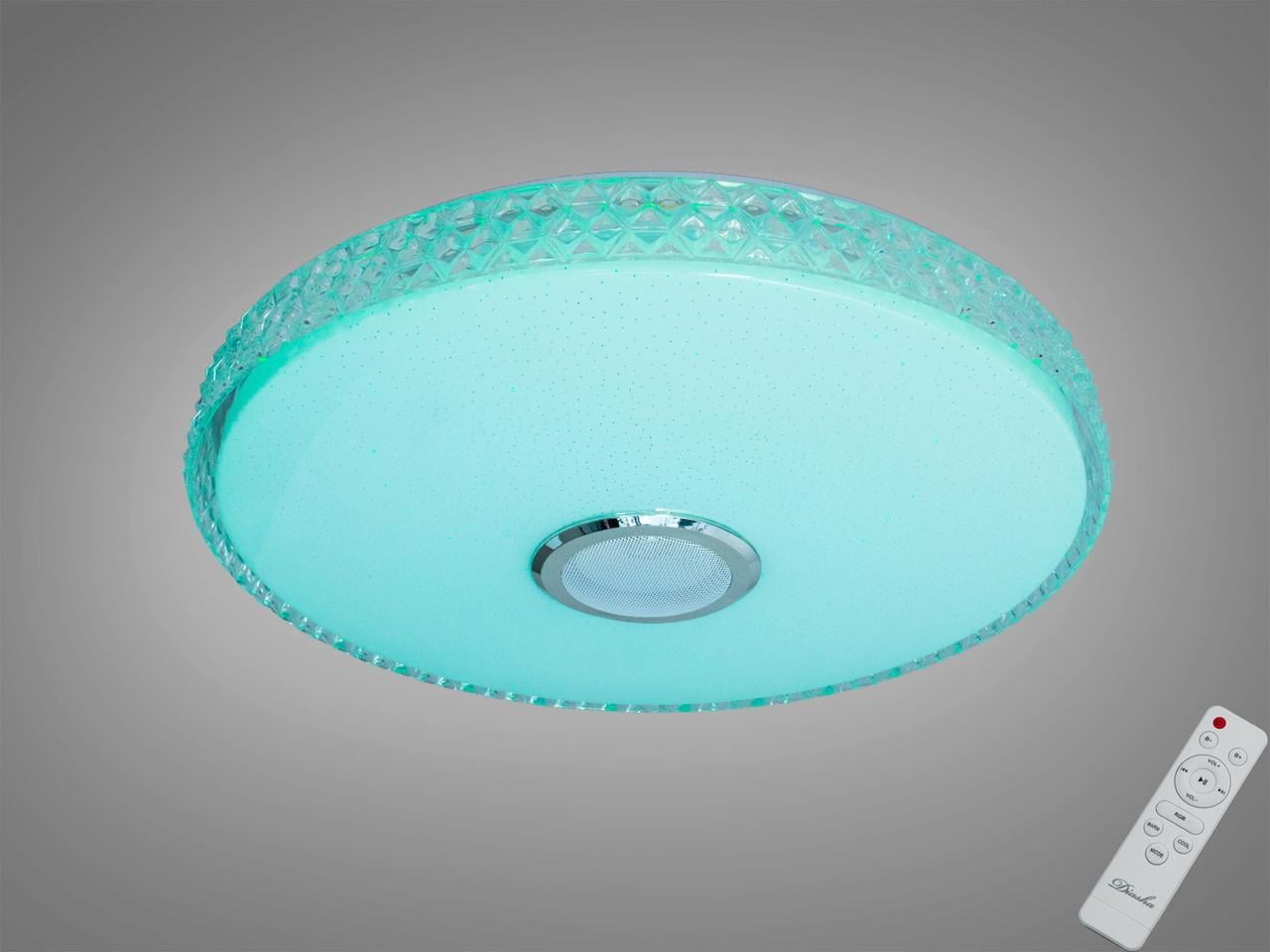 Смарт-люстра світлодіодна 80Вт RGB з Bluetooth Білий (2989250468)