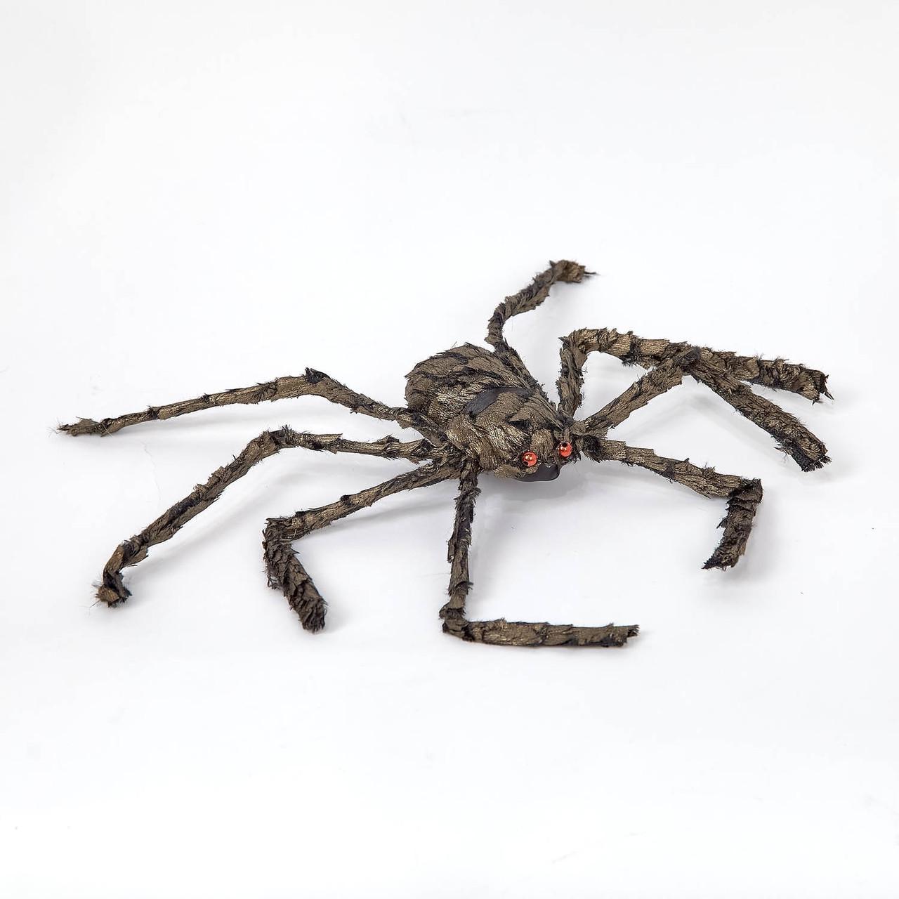 Павук з темно-золотими лусочками на Хелловін розмах лап 40 см