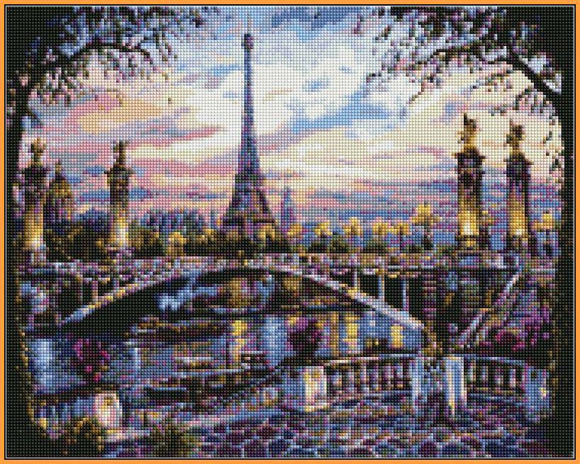 Алмазная мозаика Babylon Воспоминания о Париже 40x50 см (ST397)