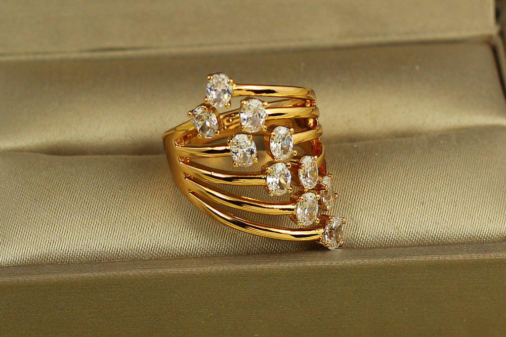 Кольцо Xuping Jewelry Мираж р. 16 Золотистый (29196934)