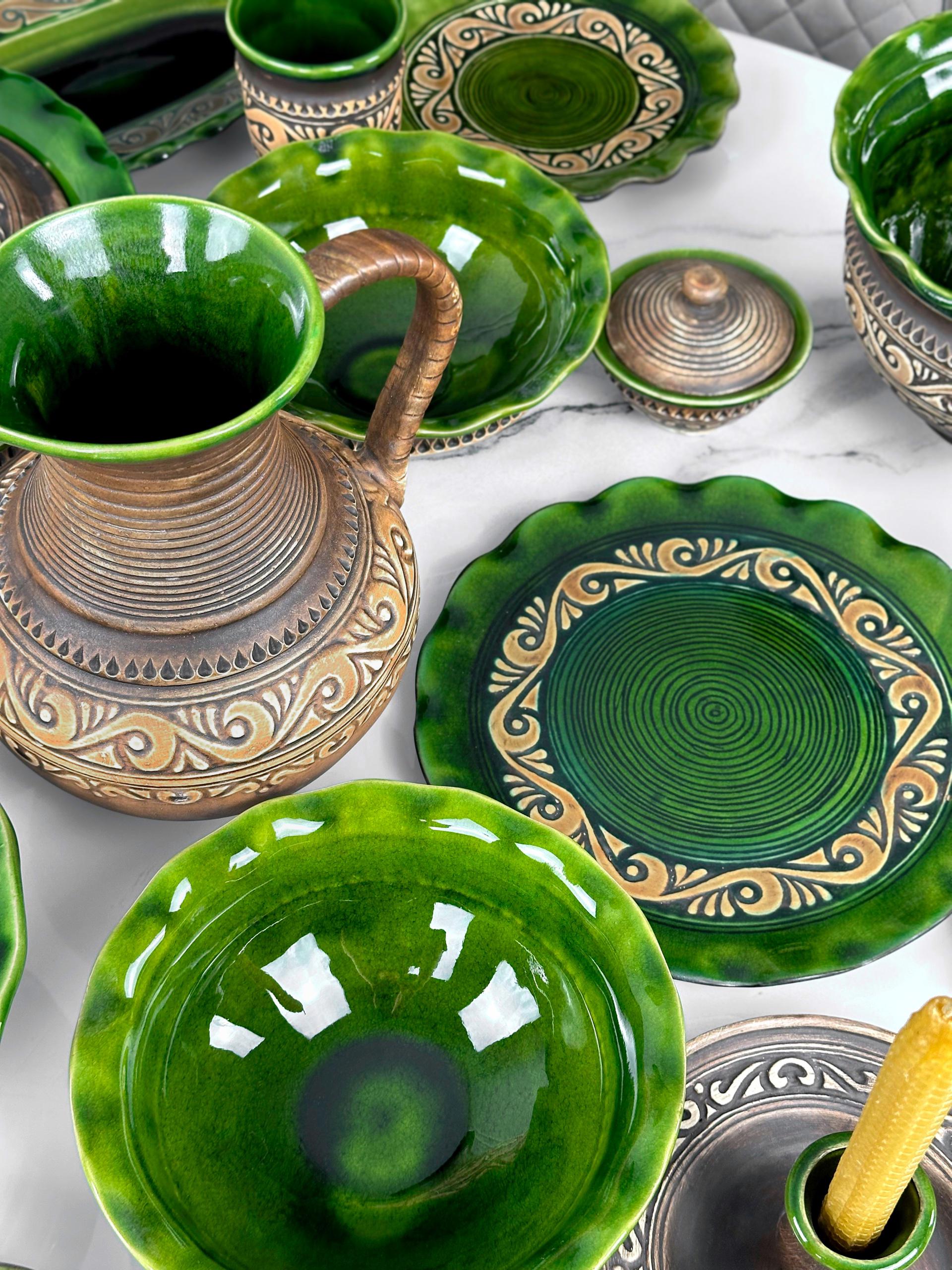 Набор глиняной посуды Рождество на 4 человек Гражда Коричневый (17019-41) - фото 9