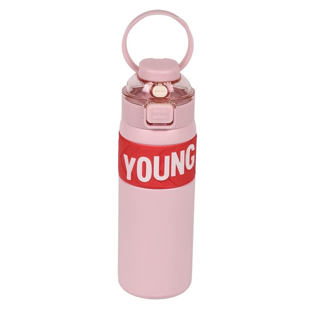 Термос-поїлка з трубочкою CNV Young 600 мл Рожевий (MT-5343) - фото 1 Термос-поїлка з трубочкою CNV Young 600 мл Рожевий (MT-5343) - фото 1