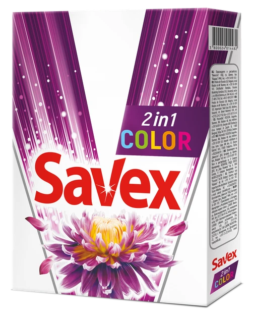 Стиральный порошок автомат Savex 2в1 COLOR Premium 400 г (2355892126)