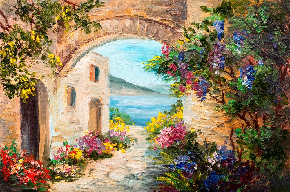 Фотообои Artside Арка к морю 345227747 Фотообои Artside Арка к морю 345227747