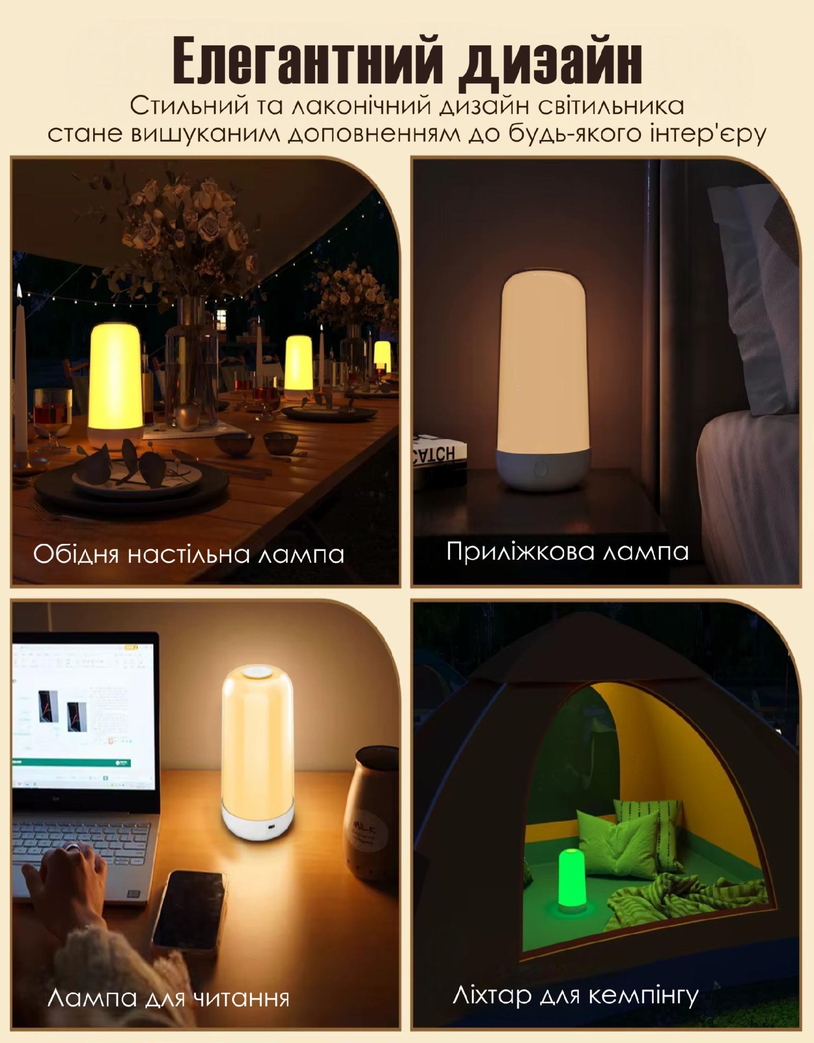 Лампа настільна Smart LED AuraLite Bluetooth/Wi-Fi керування голосом Alexa/Google RGB (505832989) - фото 7 Лампа настільна Smart LED AuraLite Bluetooth/Wi-Fi керування голосом Alexa/Google RGB (505832989) - фото 7