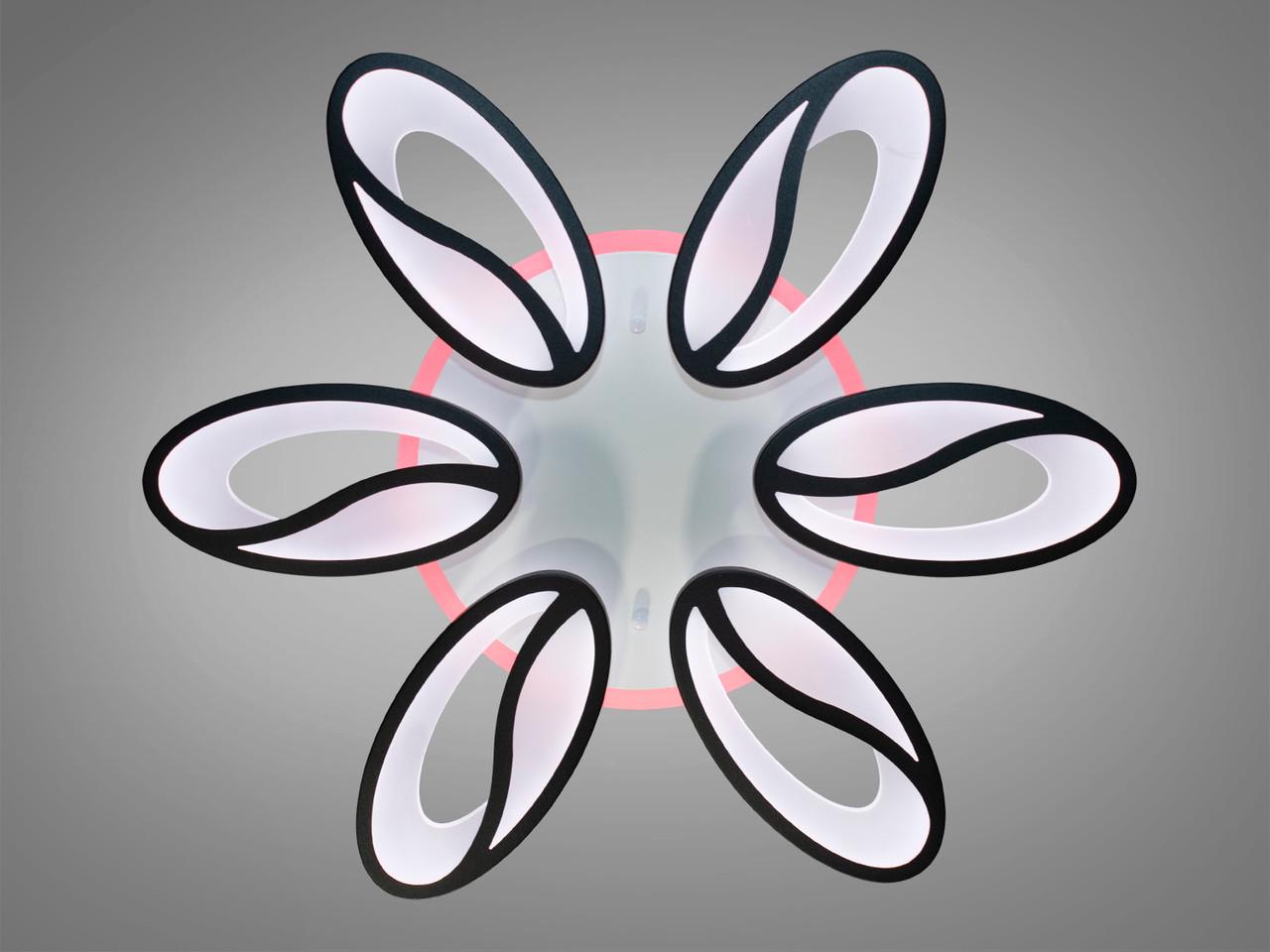 Люстра светодиодная детская с пультом 8090-6BK-LS 105W на 15 кв.м Черный (1711404568) - фото 2 Люстра светодиодная детская с пультом 8090-6BK-LS 105W на 15 кв.м Черный (1711404568) - фото 2