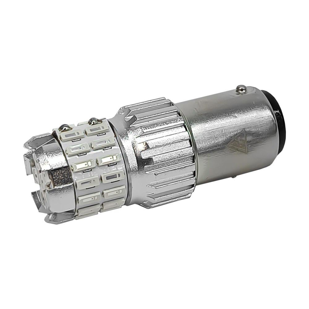 Лампа светодиодная AVolt 1157 P21/5W 3030-6SMD+3030-30SMD 12-24V Красный - фото 2