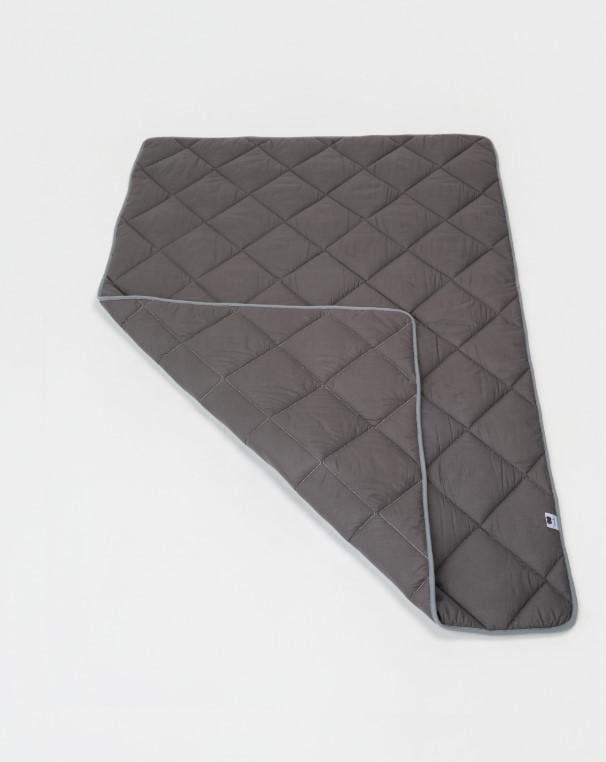 Одеяло из овечьей шерсти мериносов MERINO всесезонное поплин 140х200 см Графитовый (HLZ246PG) - фото 4