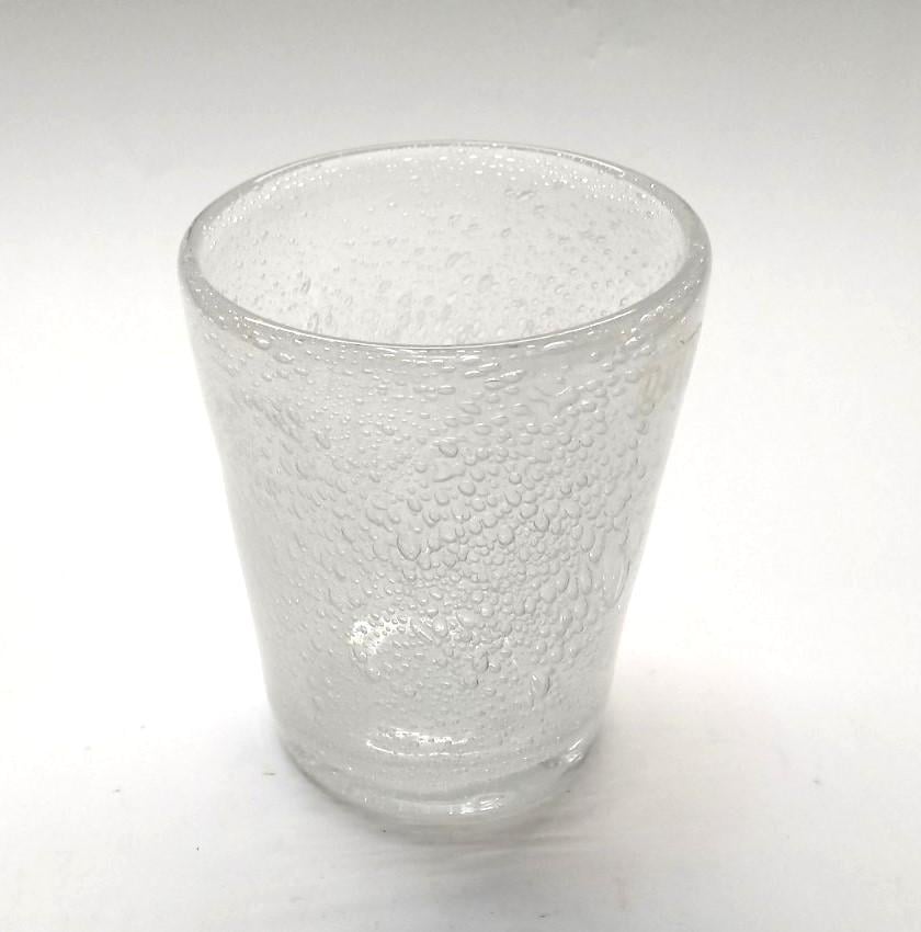 Ваза стеклянная Гутняр Пузырьк 14х12 см Прозрачный