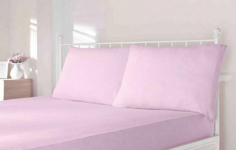 Простирадло Maison D'or трикотажне на гумці 180x200 см з наволочками 2 шт. 50x70 см Pink (2000022265626) - фото 2 Простирадло Maison D'or трикотажне на гумці 180x200 см з наволочками 2 шт. 50x70 см Pink (2000022265626) - фото 2