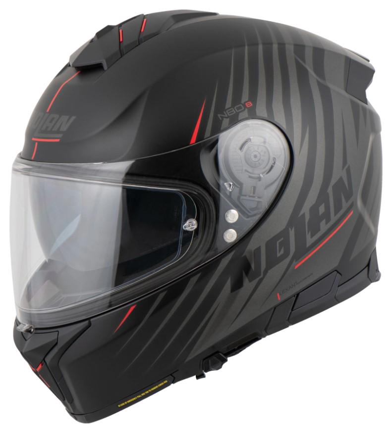 Мотошлем Nolan N80-8 KOSMOS N-COM L Black/Grey (27575489)