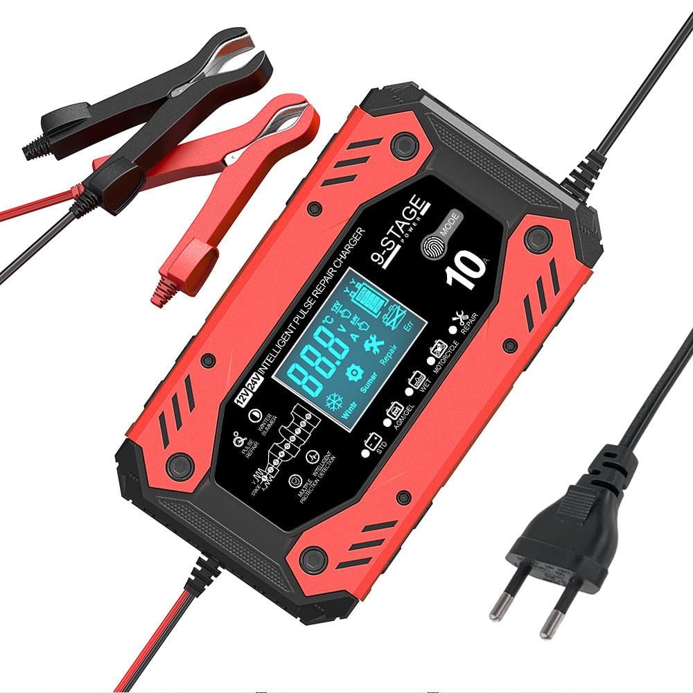 Зарядное устройство импульсное для аккумуляторов авто 12В/10А 180W (29854663)
