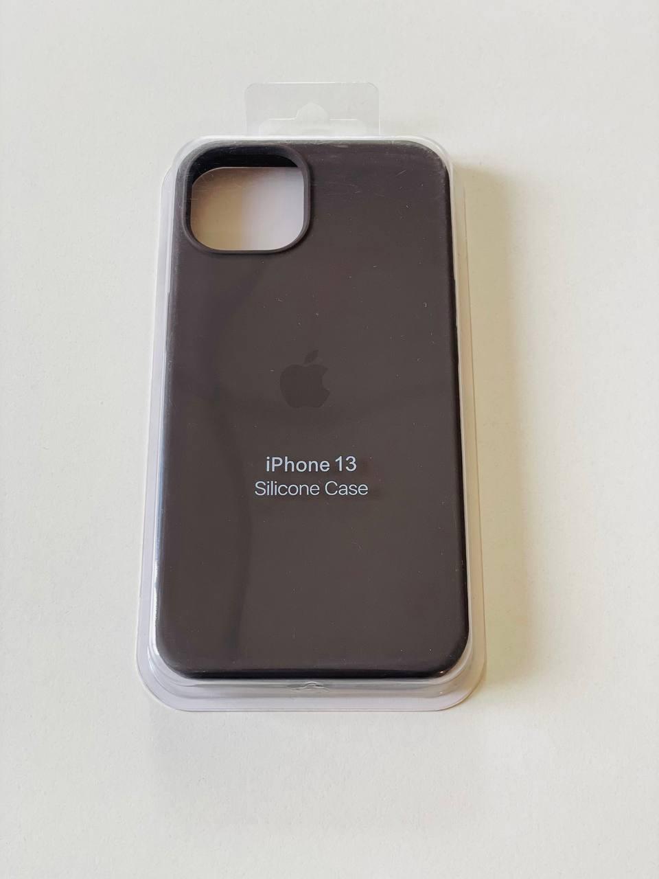 Силиконовый чехол для iPhone 13 /графит - фото 2