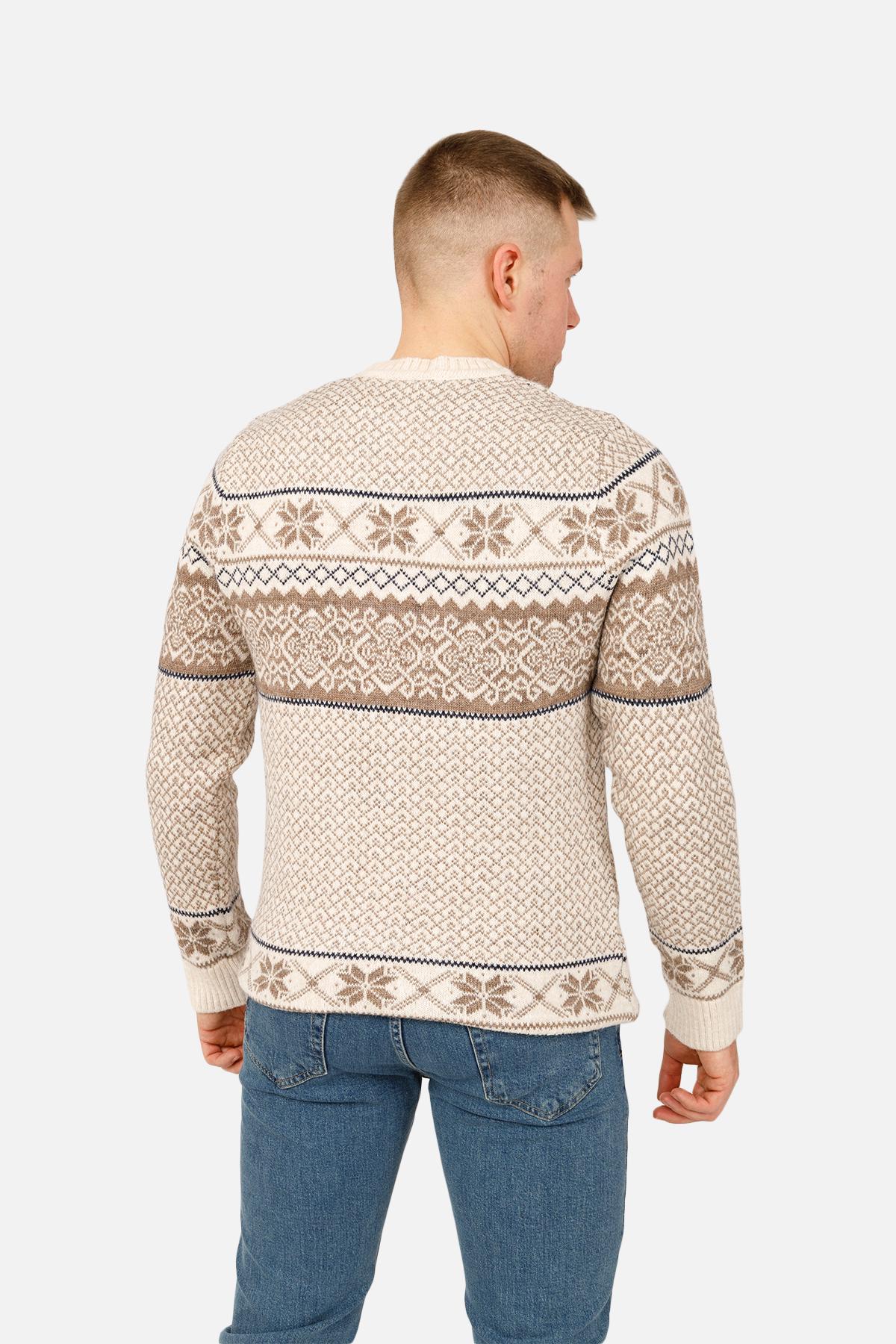 Джемпер чоловічий ЦБ-00263894 р. 46 Молочний (SKT001029852) - фото 4