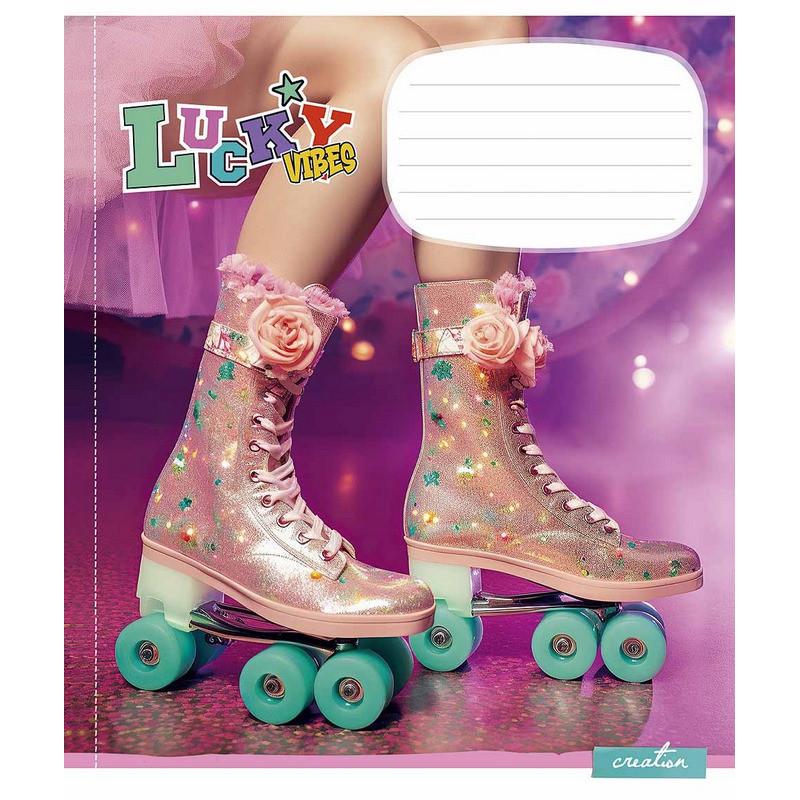 Зошит учнівський "Lucku Vibes" 024-3360K-2 в клітинку 24 аркуша