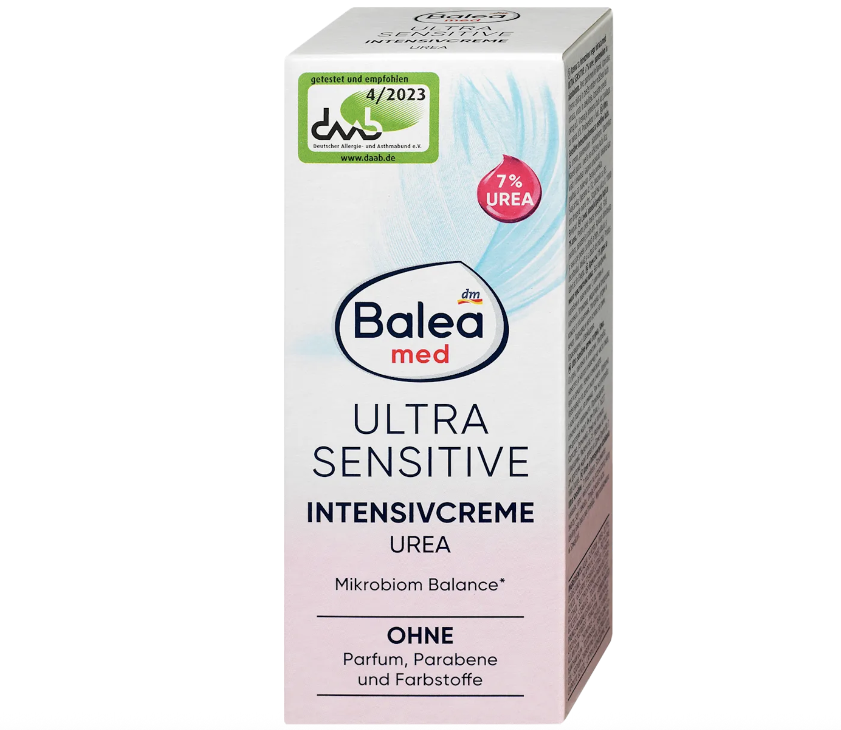 Крем для лица Balea Ultra Sensitive увлажняющий из 7% урея 50 мл