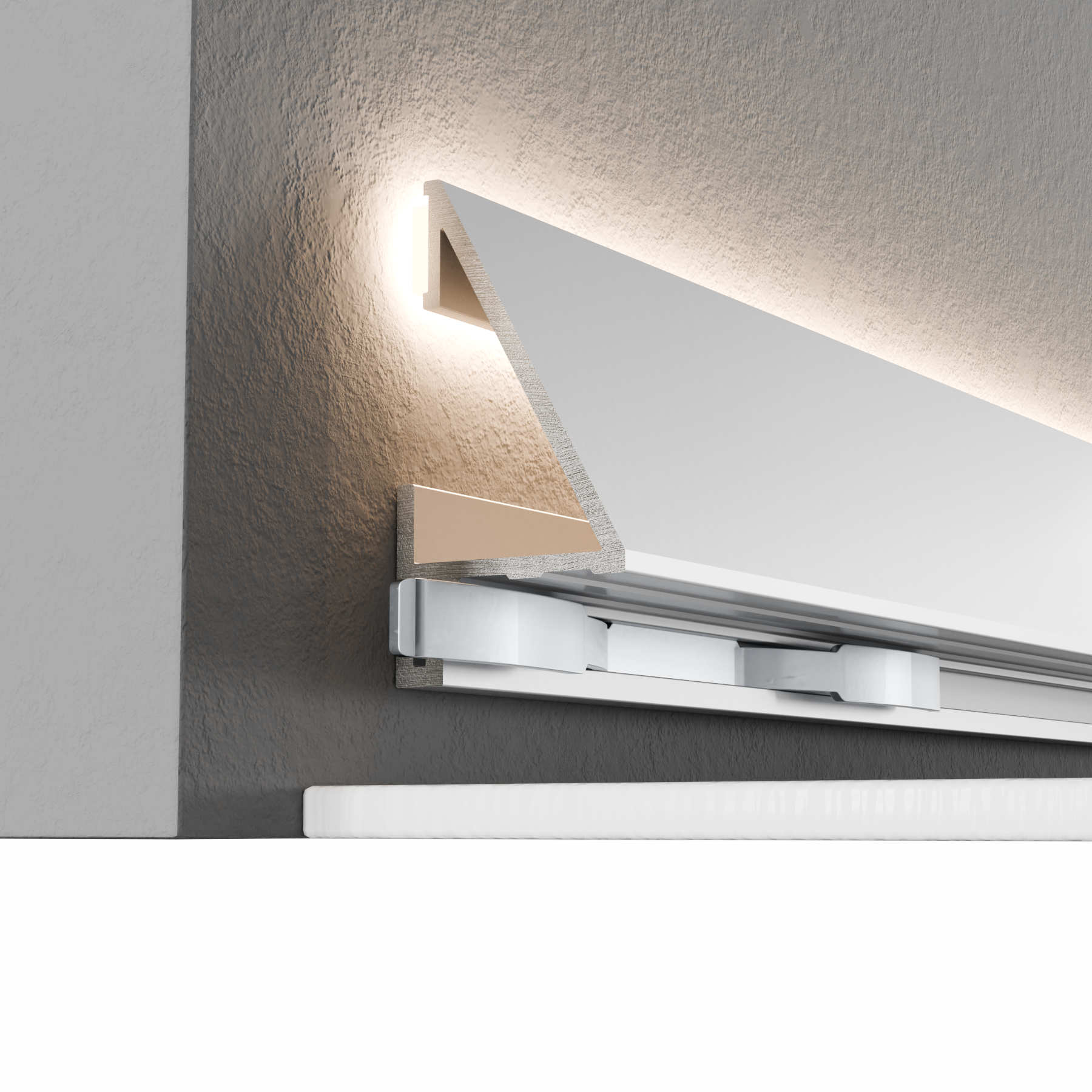 Микроплинтус алюминиевый Thinline MPV-302S под LED 25 мм 2600 мм Серебряный (24363912) - фото 6 Микроплинтус алюминиевый Thinline MPV-302S под LED 25 мм 2600 мм Серебряный (24363912) - фото 6