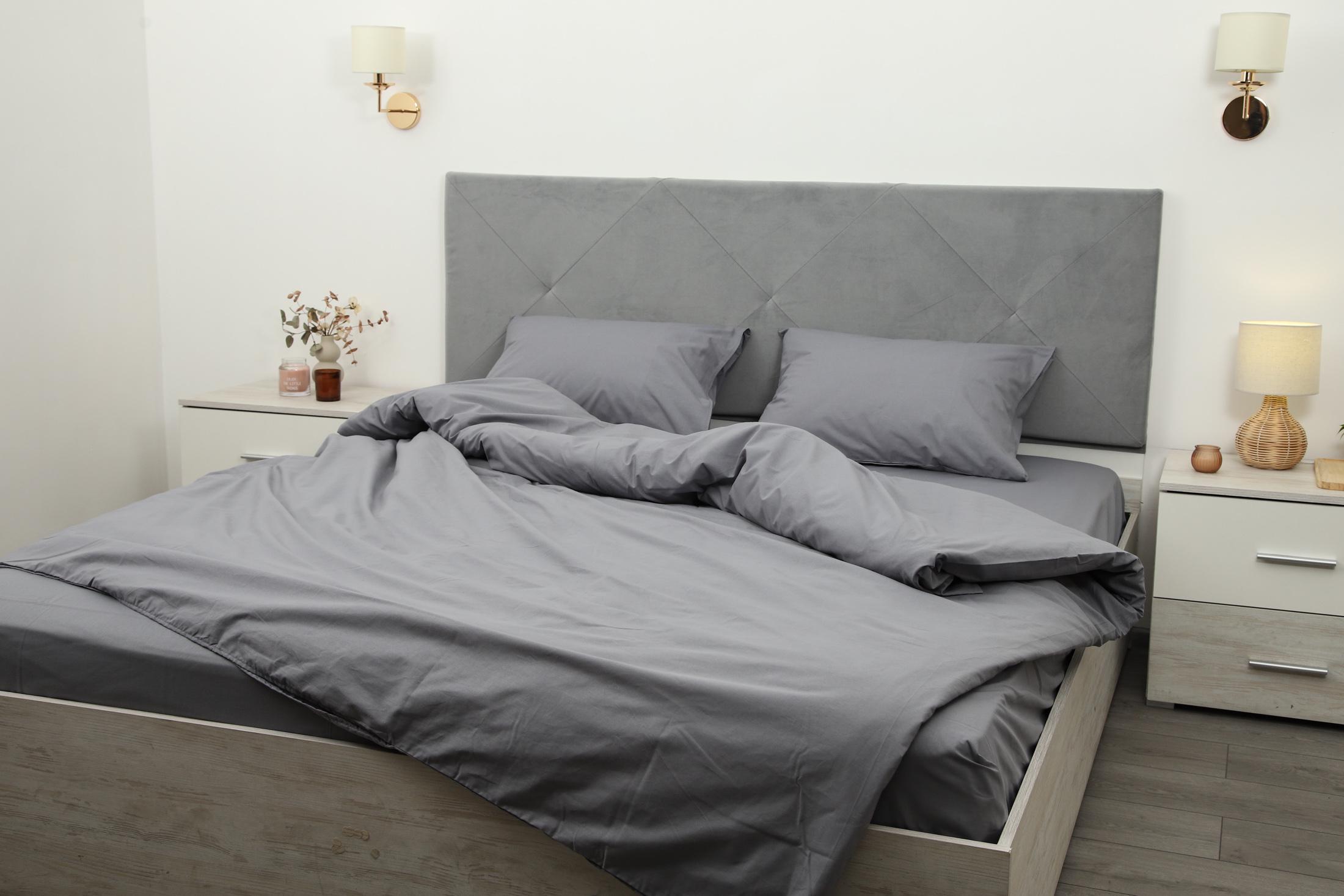 Комплект постельного белья евро Amore 4304 ранфорс Темно-серый (KPB-Ae-R-4304(50x70)_) - фото 5 Комплект постельного белья евро Amore 4304 ранфорс Темно-серый (KPB-Ae-R-4304(50x70)_) - фото 5