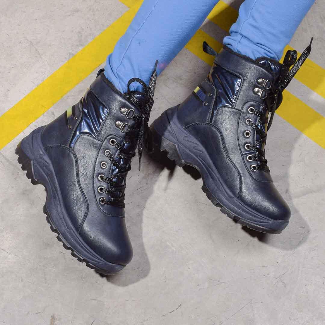 Ботинки женские зимние с вставкой 322288 р. 36 23,5 см - фото 3