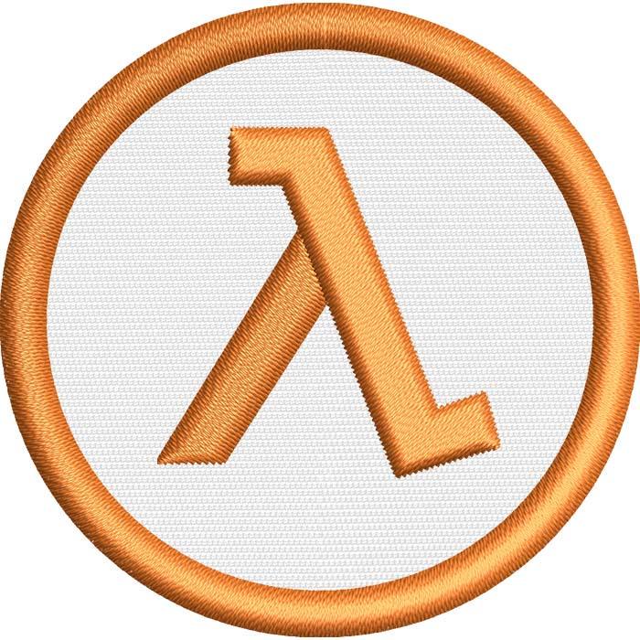 Нашивка патч Логотип игры Half Life 6x6 см (1601340514)