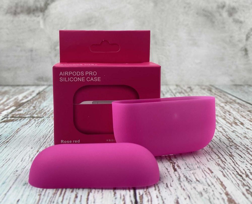 Силиконовый чехол для наушников AirPods Pro Pink