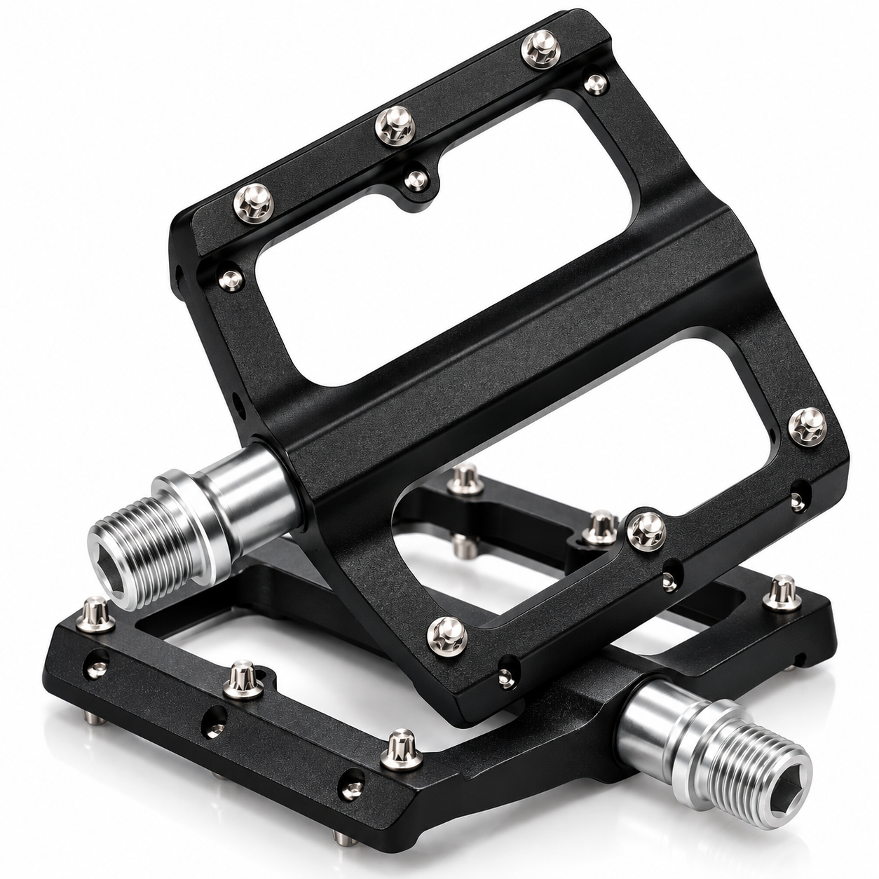 Велосипедные педали YUNRUI T102 алюминиевые 12 шипов 145 г платформы MTB для горного и шоссейного велосипеда