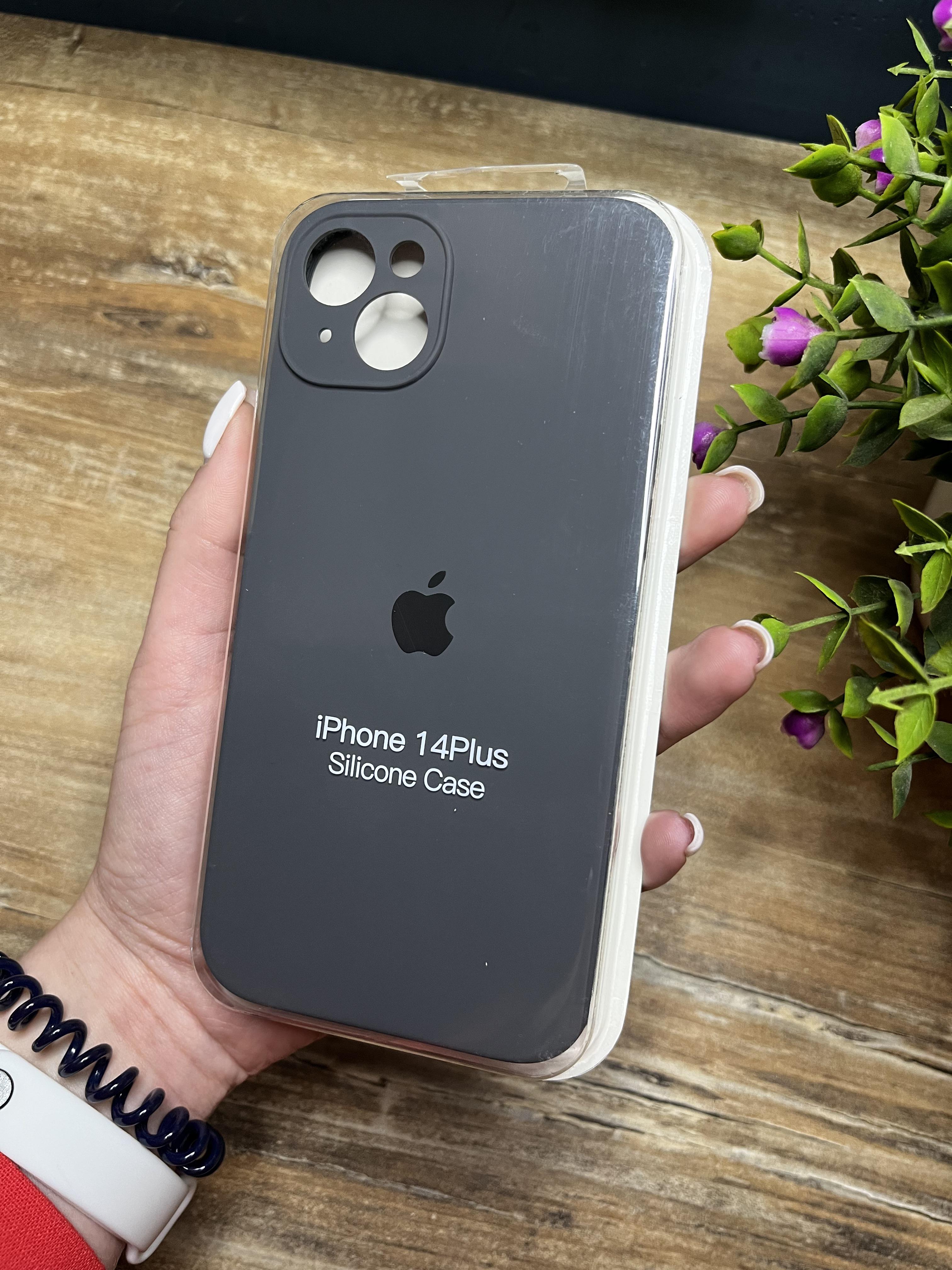 Чохол накладка на iPhone (Айфон) 14 Plus закритий низ та закрита камера silicone case full camera на apple