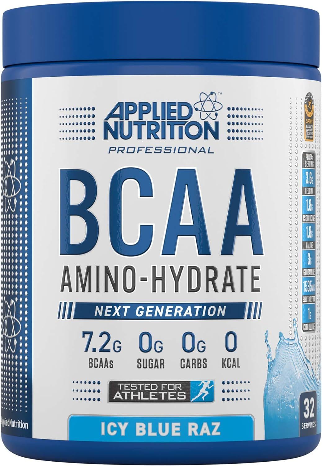 Комплекс аминокислот Applied Nutrition BCAA Powder Amino Hydrate ICY Blue Raz 450 г