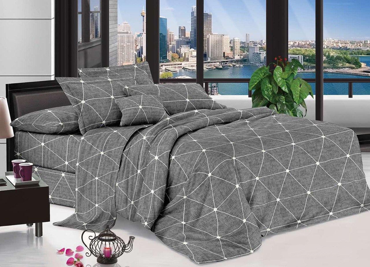 Комплект постельного белья Вектор двуспальный бязь 180х210 см (2102562680)