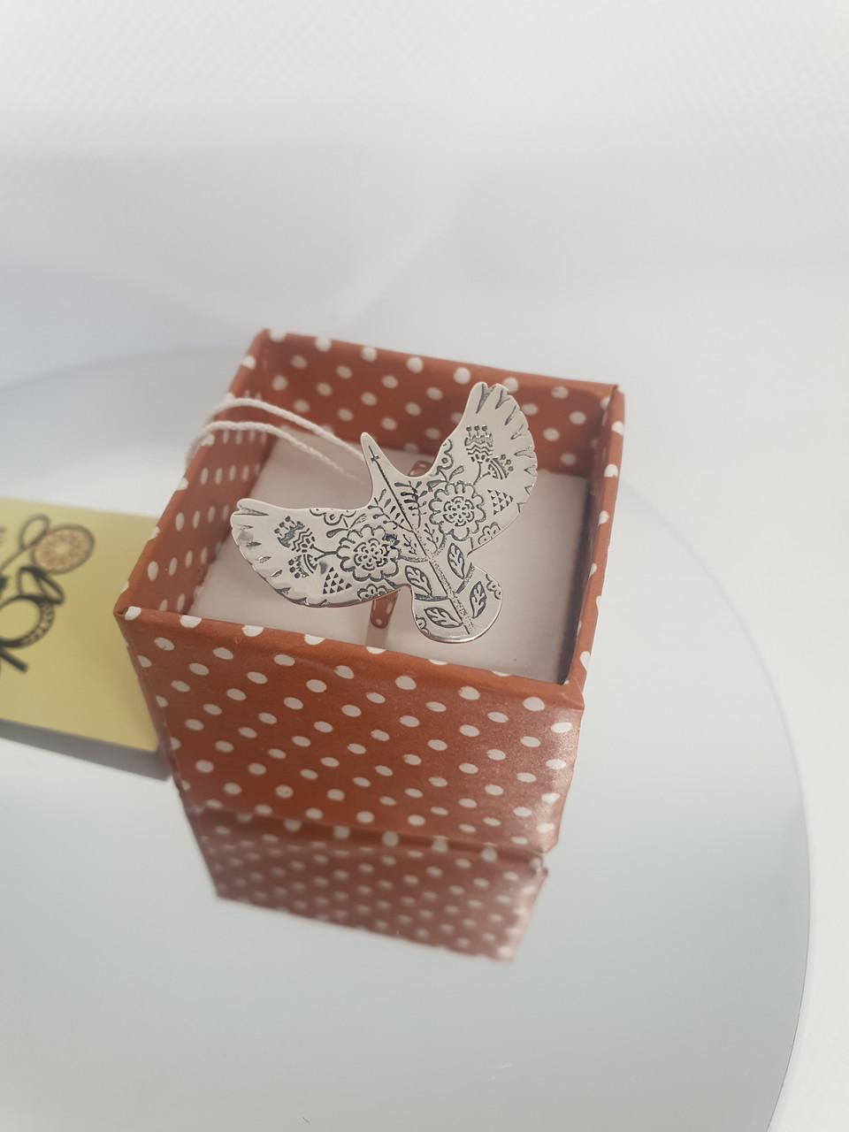 Каблучка срібна Горлиця 16 см 925 проба (30245463) - фото 5